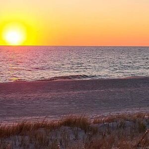 sunset at the beach