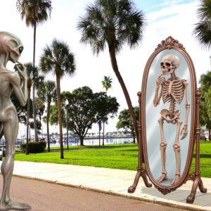 Alien reflection in the mirror