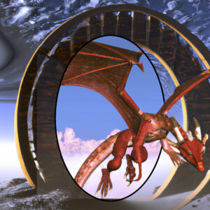 Dragon Flying thru Stargate *