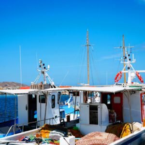 Fishing boats in Paros