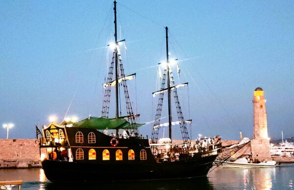 Pirates enter a Crete Marina