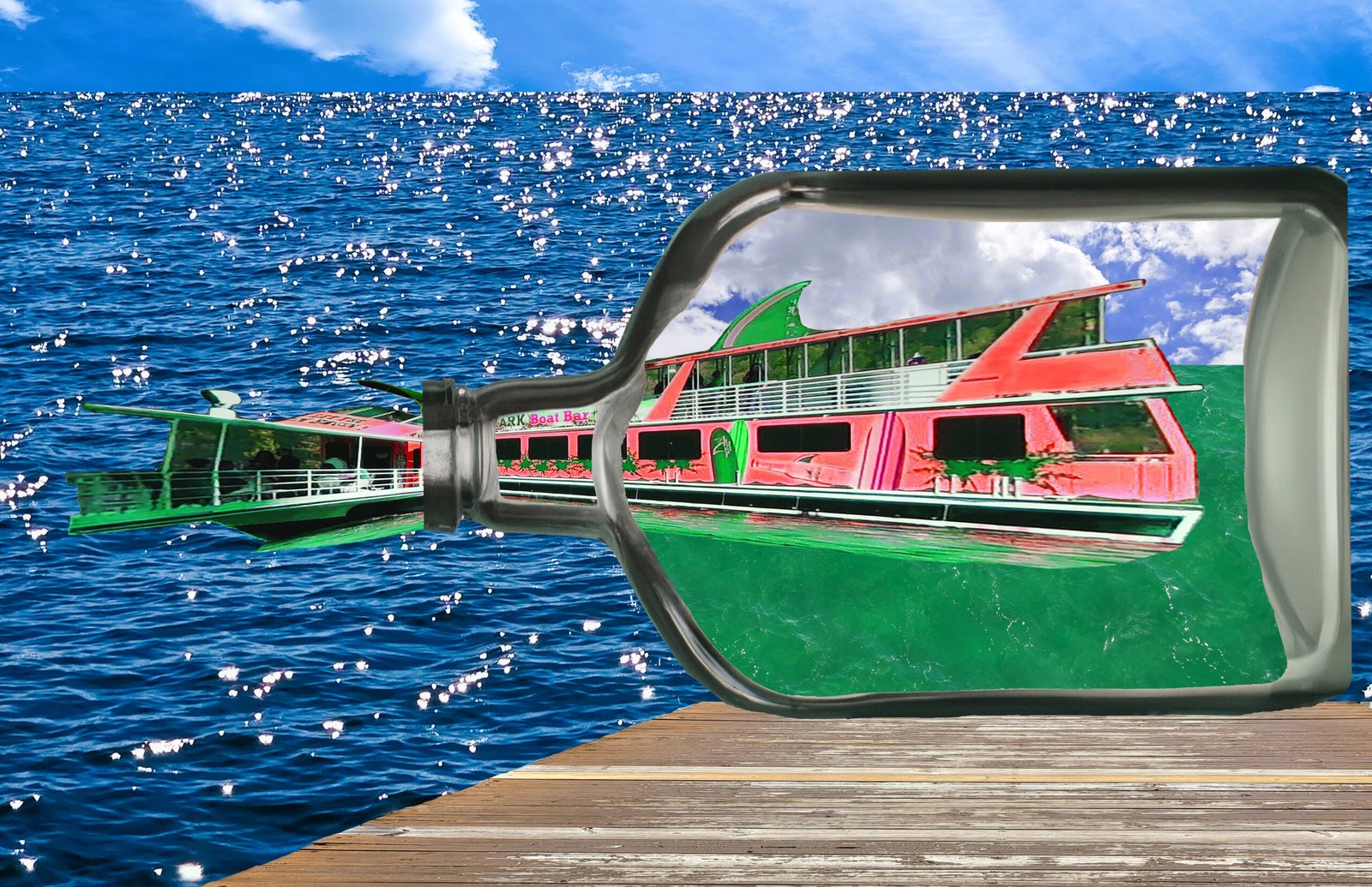 Bar Boat from a Bottle *