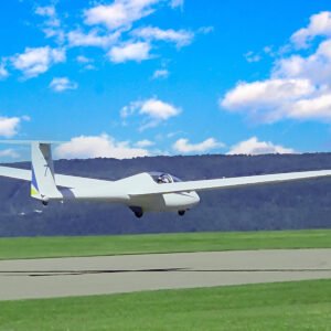 A Glider taking off